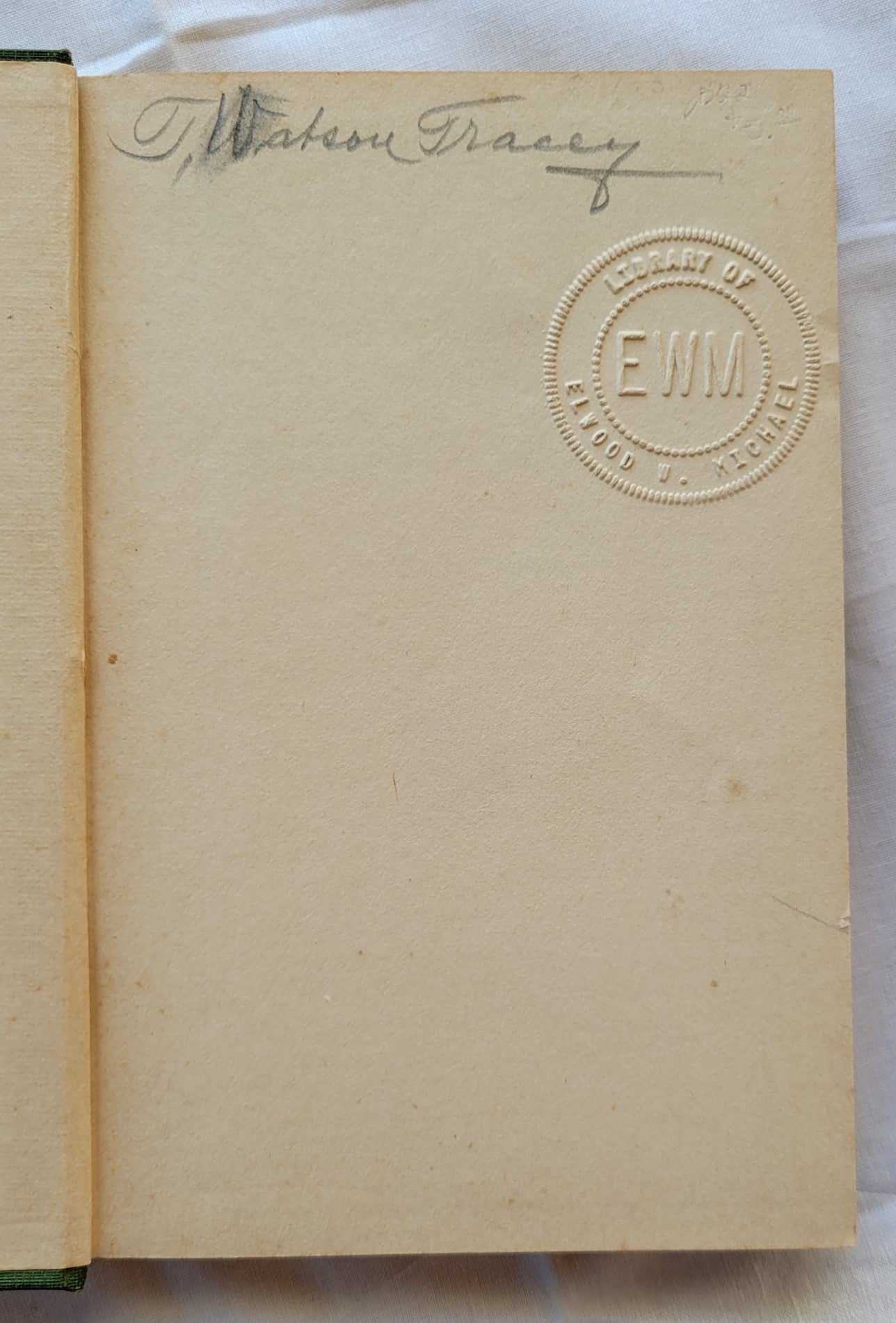  Antique book for sale "The Christ on Indian Road" by E. Stanley Jones, published by Abingdon Press, 1926. Handwritten name and library stamp