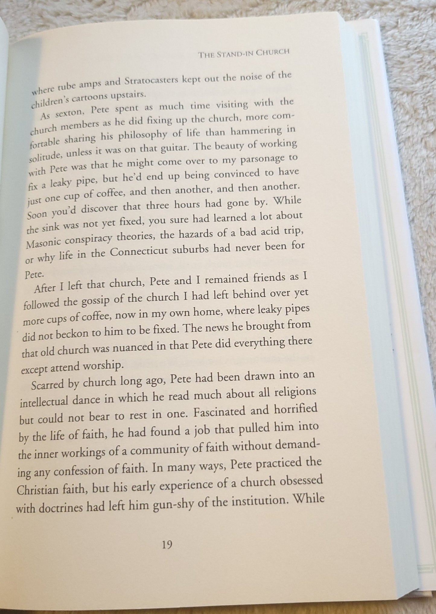 Used book for sale "When "Spiritual but Not Religious" Is Not Enough: Seeing God in Surprising Places, Even the Church" by Lillian Daniel, published by Jericho Books, 2014. Page 19