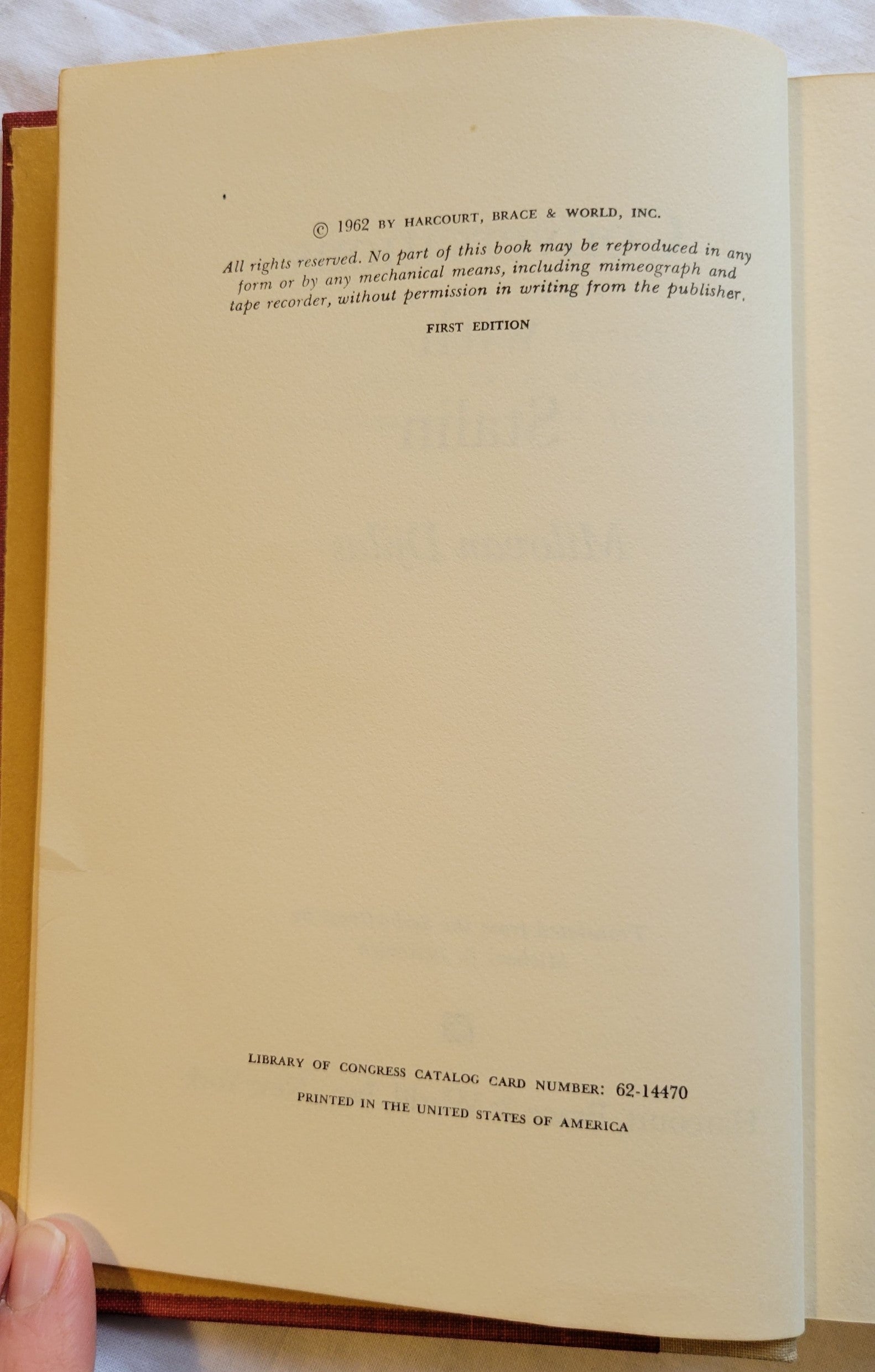 Vintage book "Conversations with Stalin" First Edition by Milovan Djilas, published by Harcourt, Brace, and World, 1962. "A memoir by the former vice president of Yugoslavia describing three visits to Moscow and his encounters there with Stalin. Index. Translated by Michael B. Petrovich. View of copyright info.