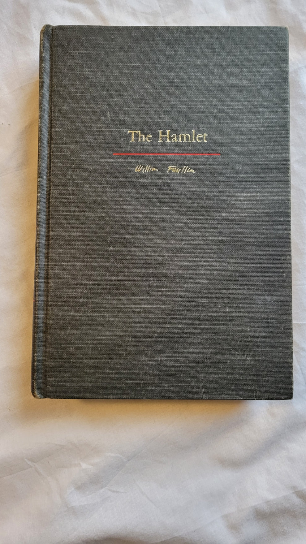 Vintage books for sale The Snopes Trilogy: "The Hamlet", "The Town", and "The Mansion" by William Faulkner, published by Random House, 3rd and 4th printings. The Hamlet front cover.