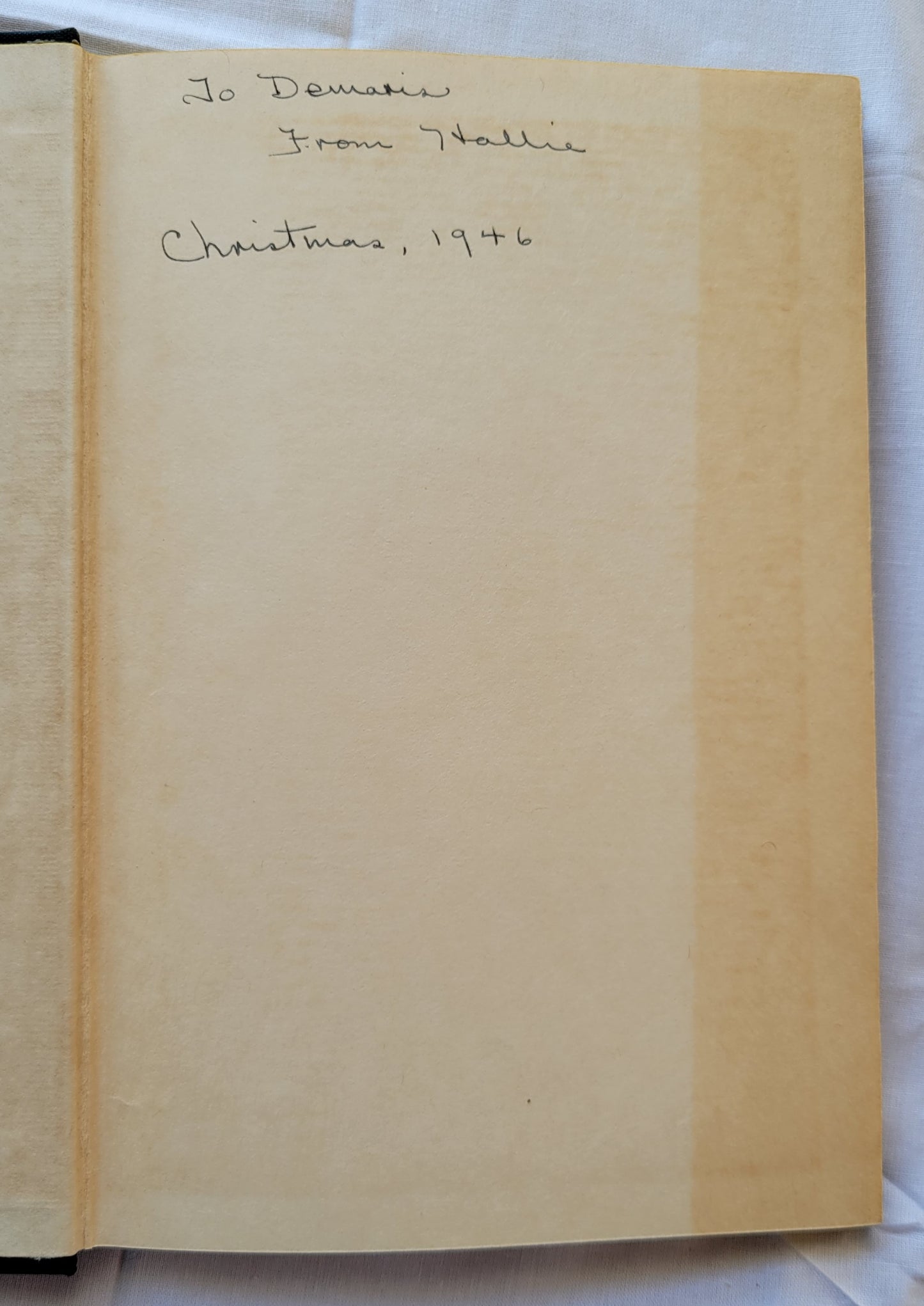 Vintage book for sale “The Garden of the Prophet” by Kahlil Gibran, published by Alfred A. Knoff. Handwritten note.