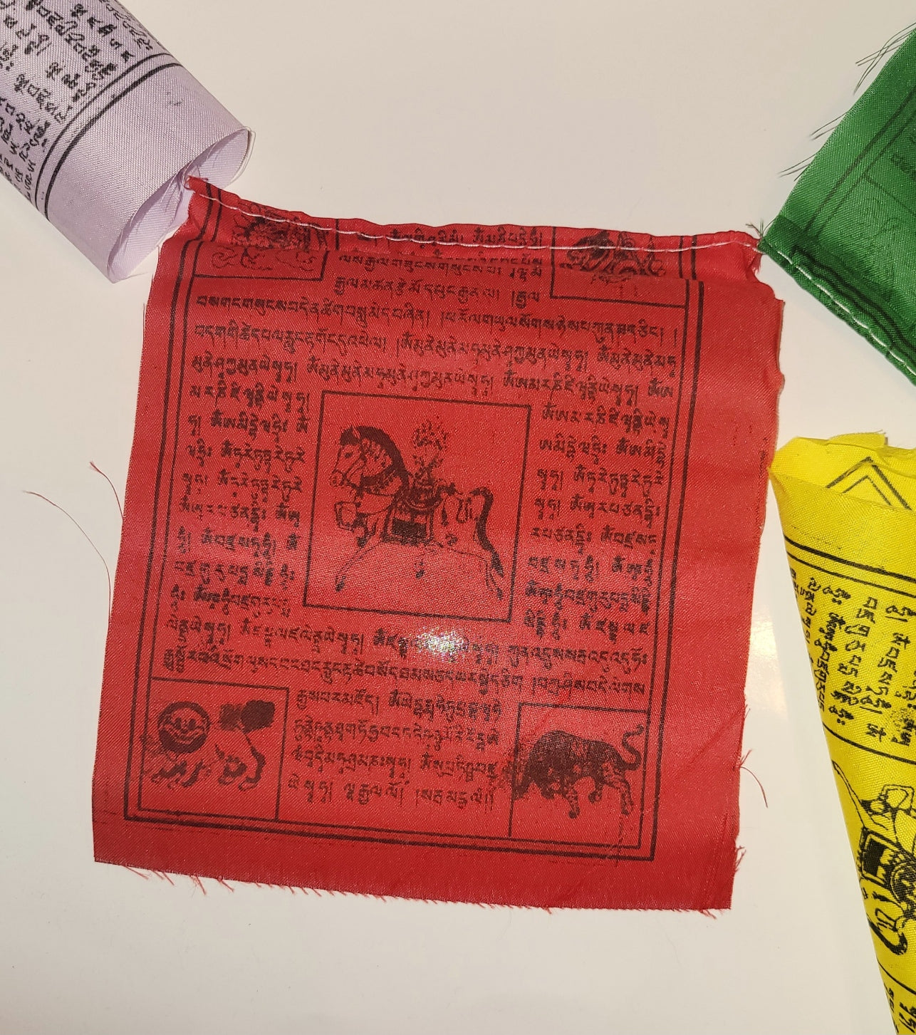Gifts for history lovers and travelers. Tibetan Buddhist prayer flags made by Tibetan refugees in Nepal view 3